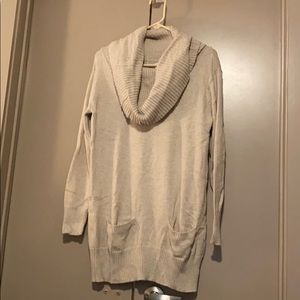 Cream colored sweater dress